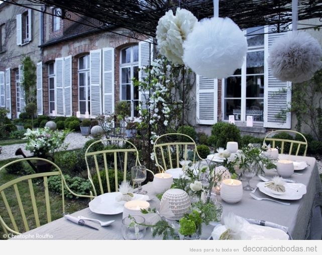 Ideas para decorar una boda íntima en el patio de casa
