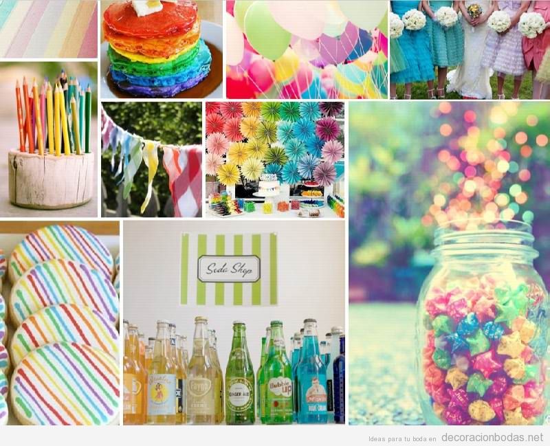 Ideas para decorar una boda con poco dinero y llena de color