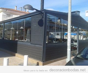 Techo terraza móvil bar