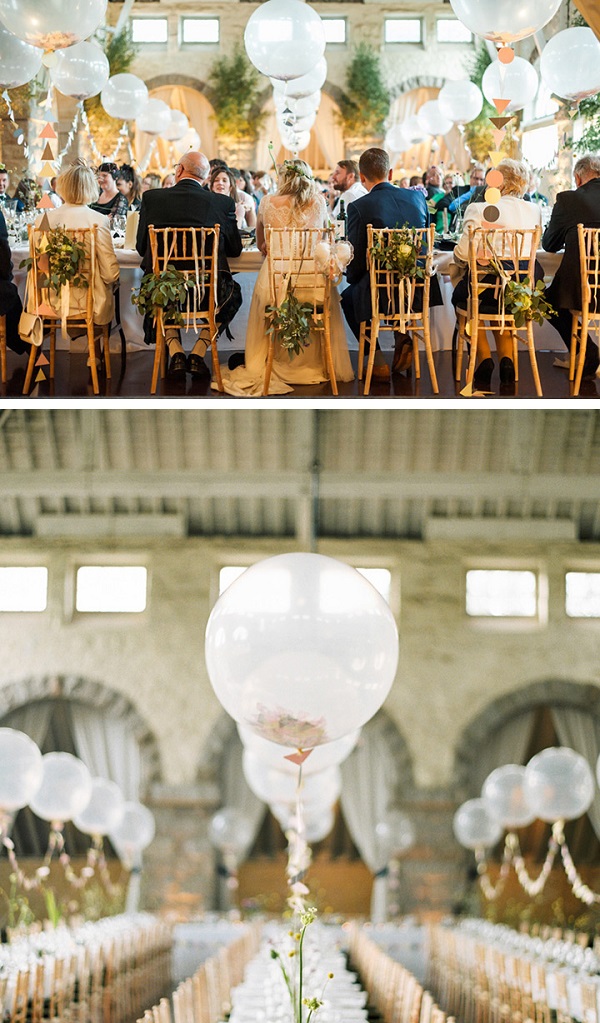 Decoración con globos para bodas, centro de mesa 2