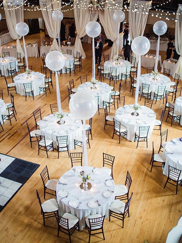 Decoración con globos para bodas, centro de mesa 4